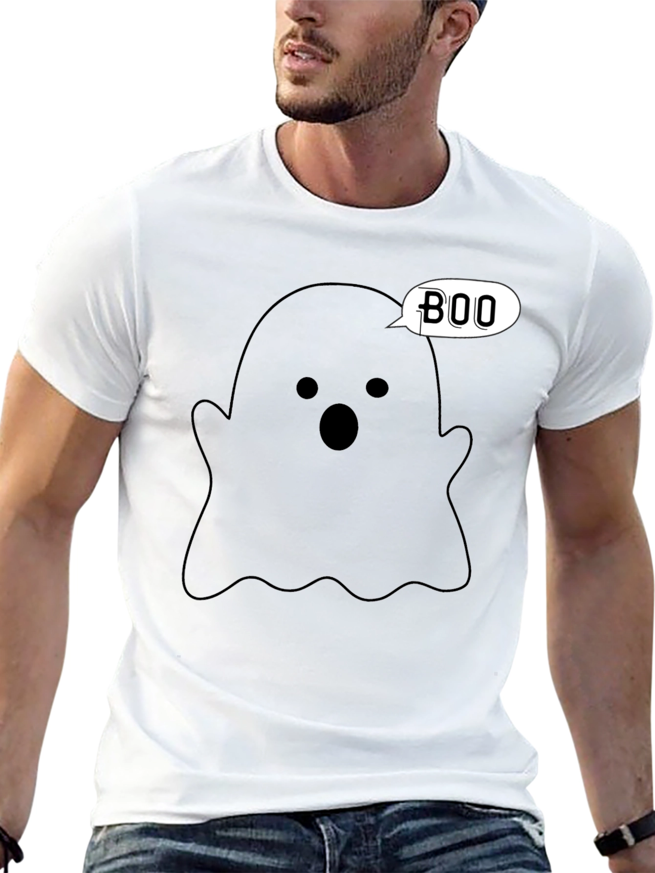 Boo Ghost T-Shirt - Halloween Apparel