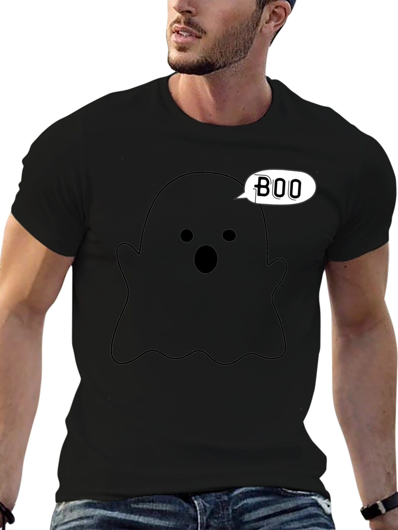 Boo Ghost T-Shirt - Halloween Apparel