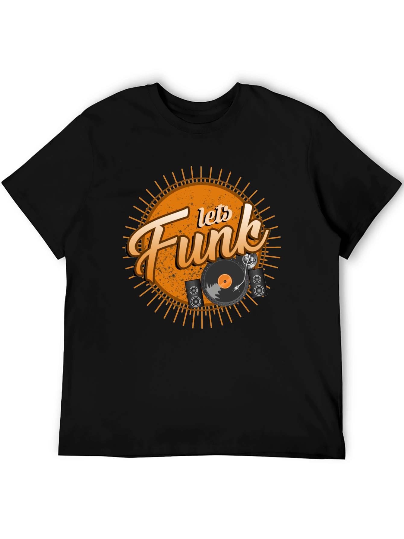 Lets Funk Black Graphic Tee