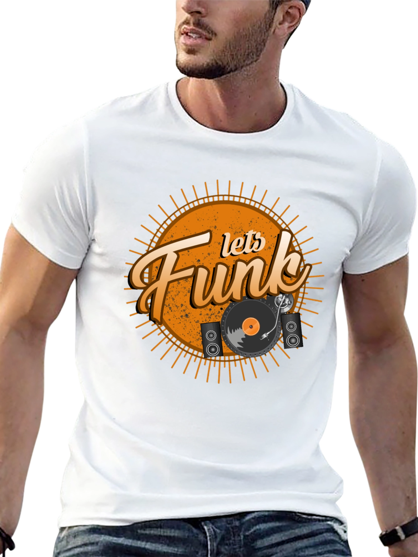 Lets Funk Black Graphic Tee