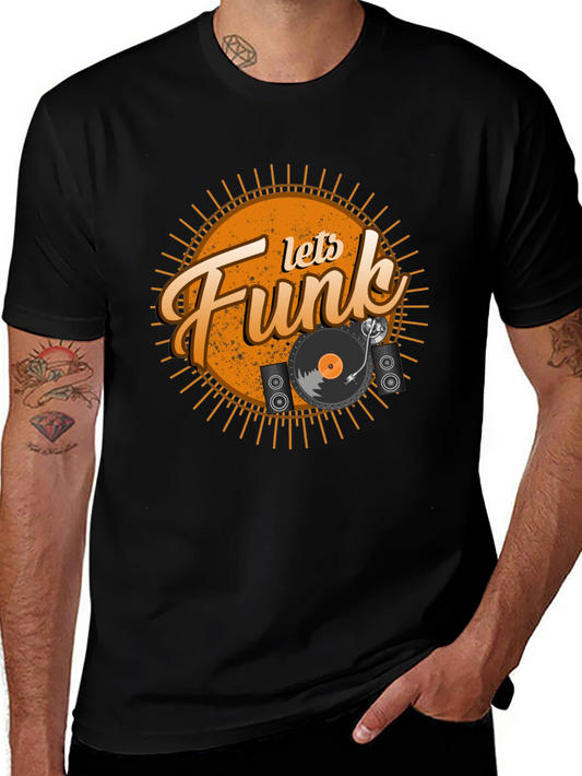 Lets Funk Black Graphic Tee