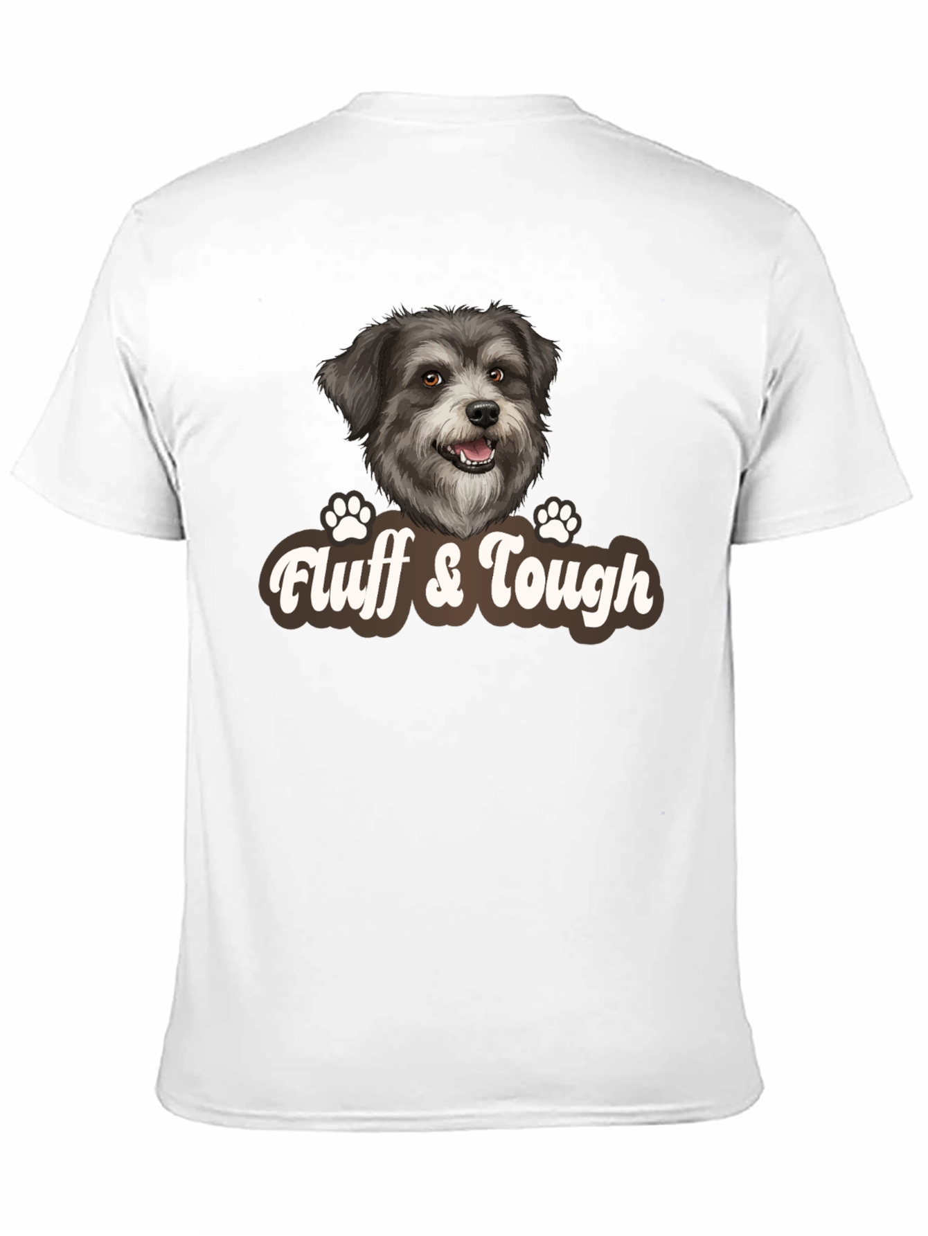 Fluff & Tough Dog T-Shirt – Cute Dog Lover Graphic Tee