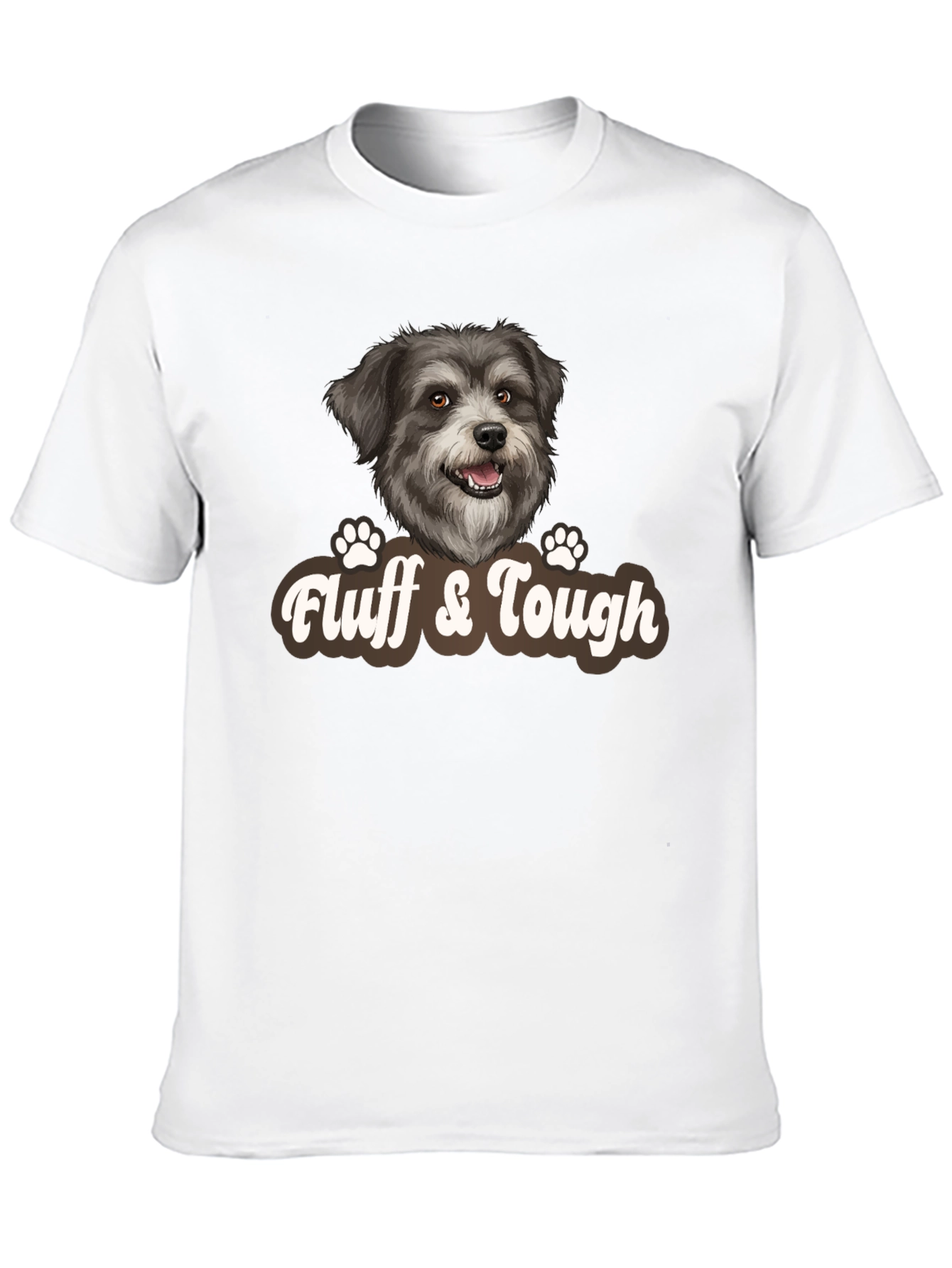 Fluff & Tough Dog T-Shirt – Cute Dog Lover Graphic Tee