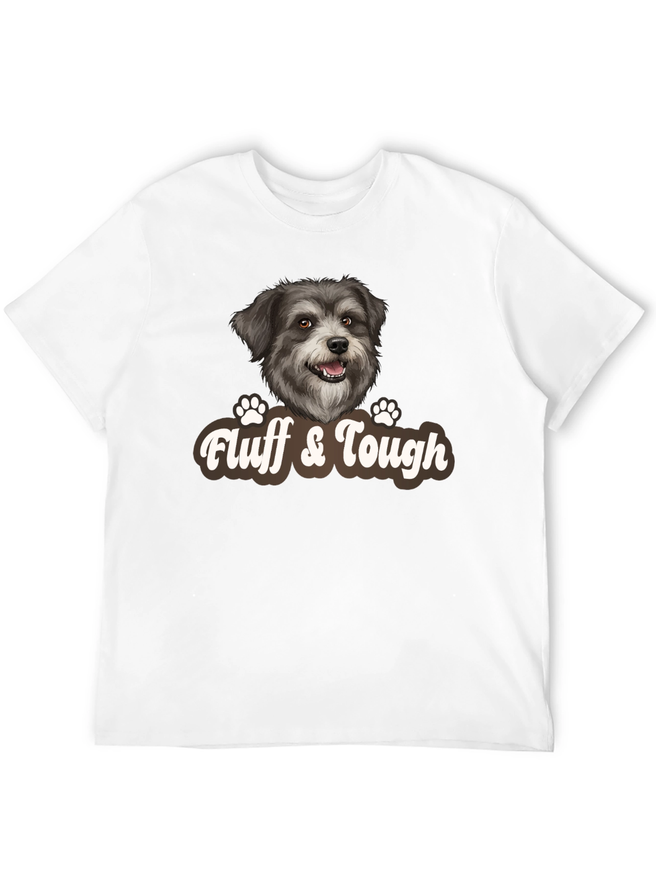 Fluff & Tough Dog T-Shirt – Cute Dog Lover Graphic Tee