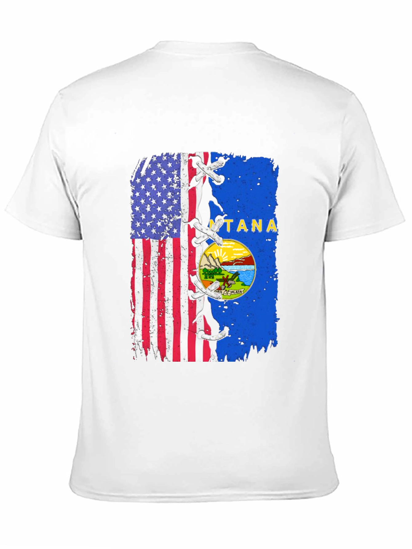 USA Montana Flag T-Shirt