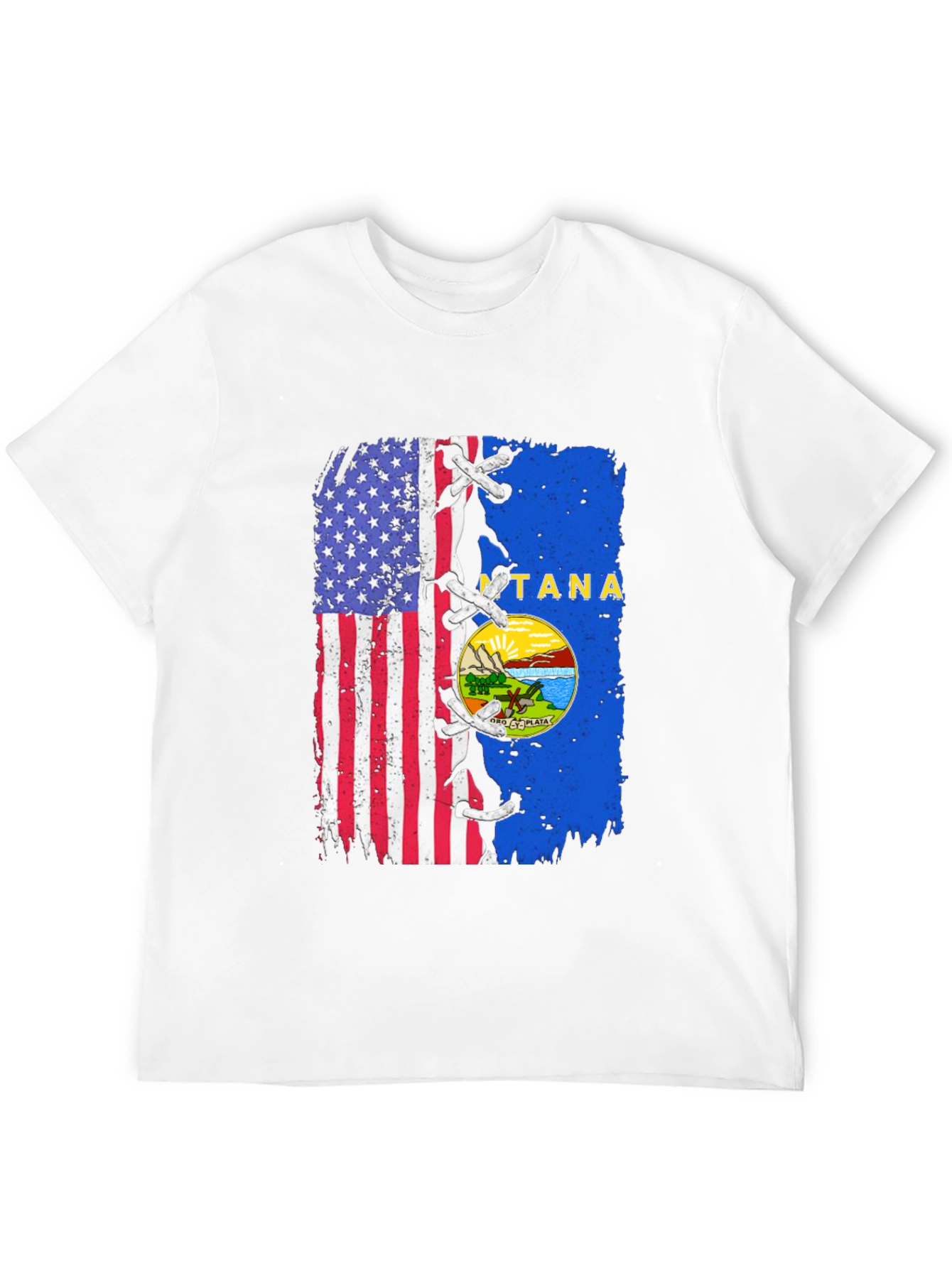 USA Montana Flag T-Shirt