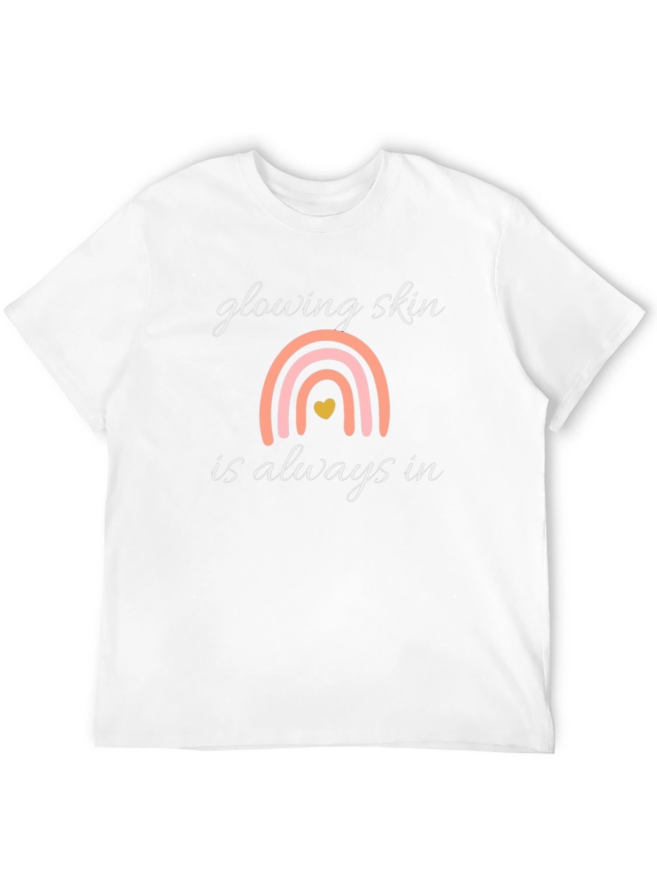 Glowing Skin Rainbow Graphic Tee - Unisex
