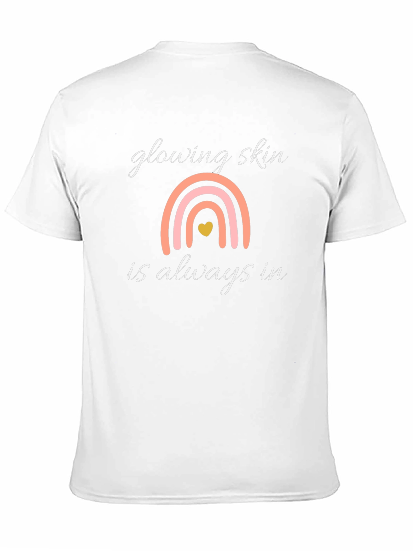 Glowing Skin Rainbow Graphic Tee - Unisex