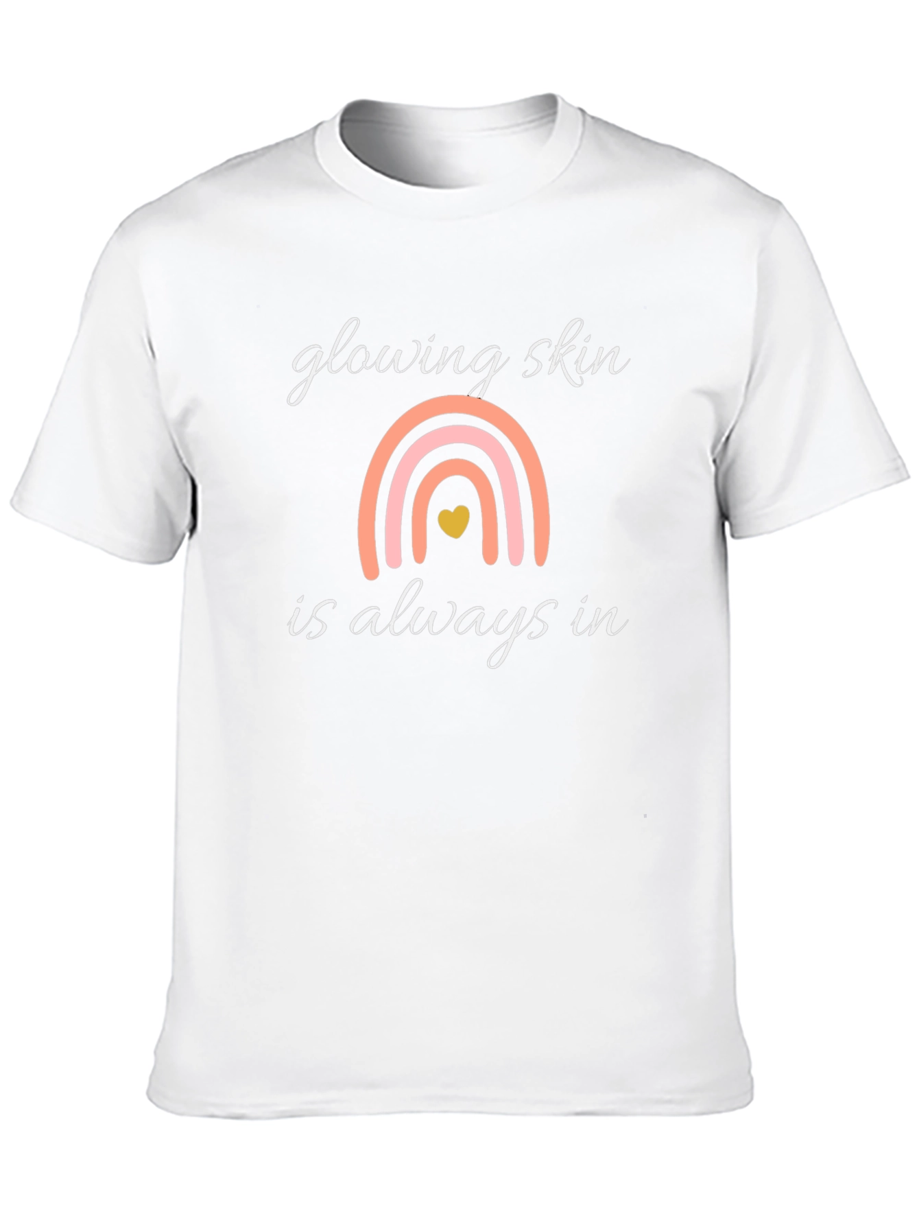 Glowing Skin Rainbow Graphic Tee - Unisex