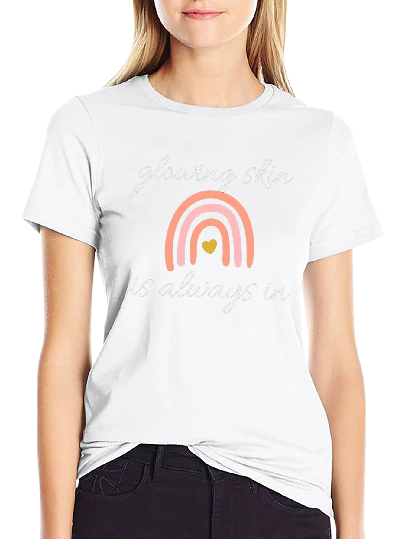 Glowing Skin Rainbow Graphic Tee - Unisex