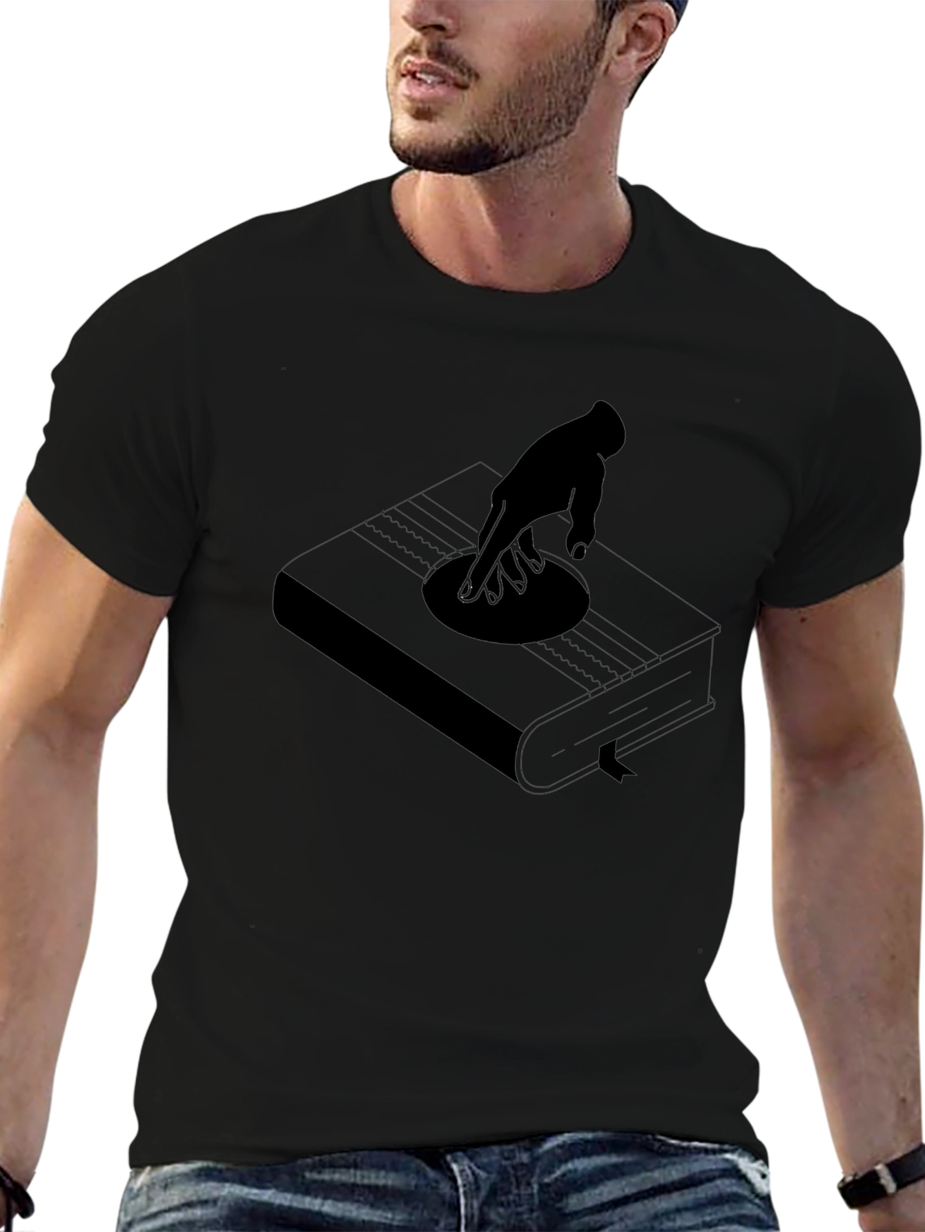 Bookish Beats Black T-Shirt