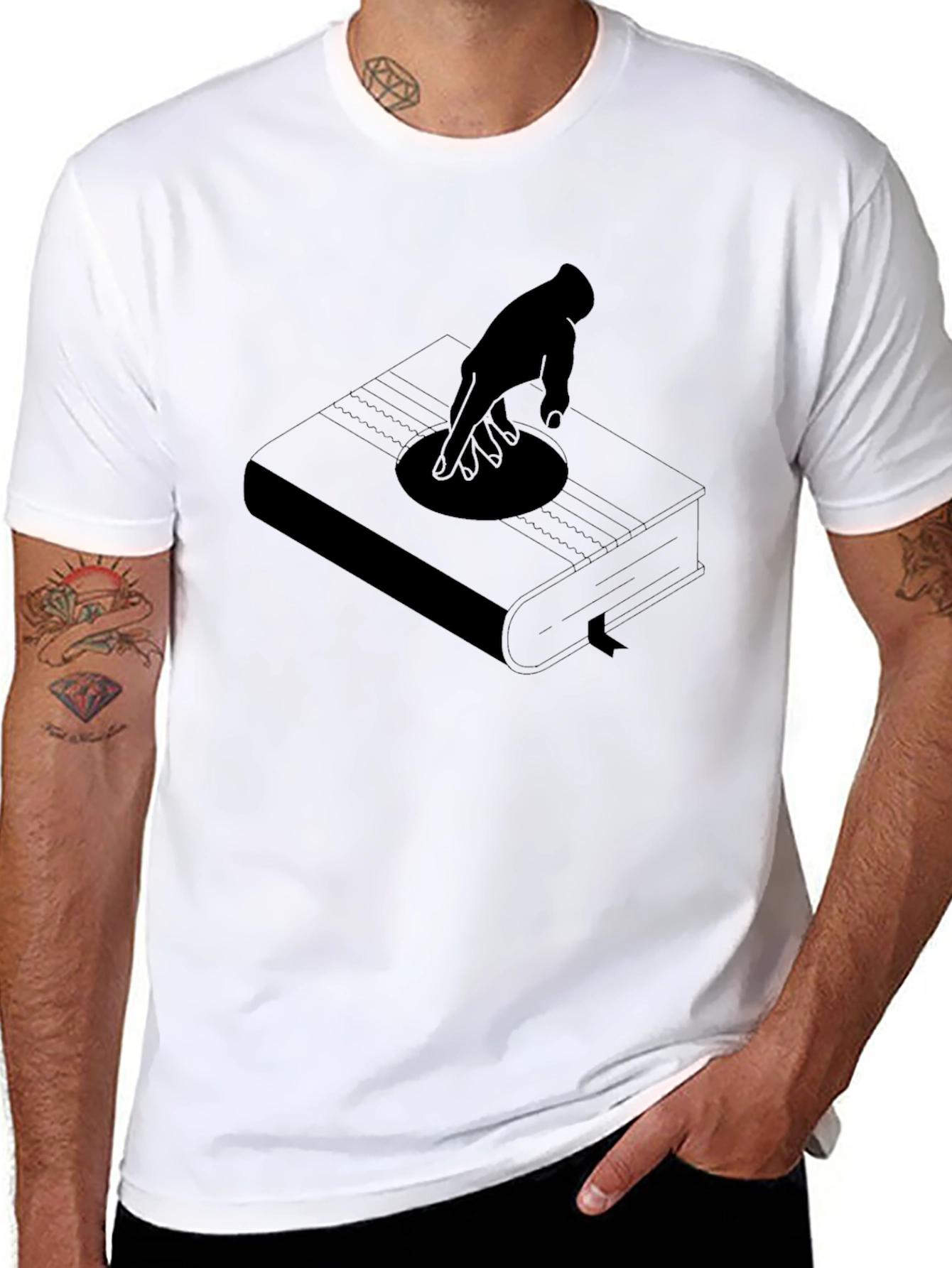 Bookish Beats Black T-Shirt
