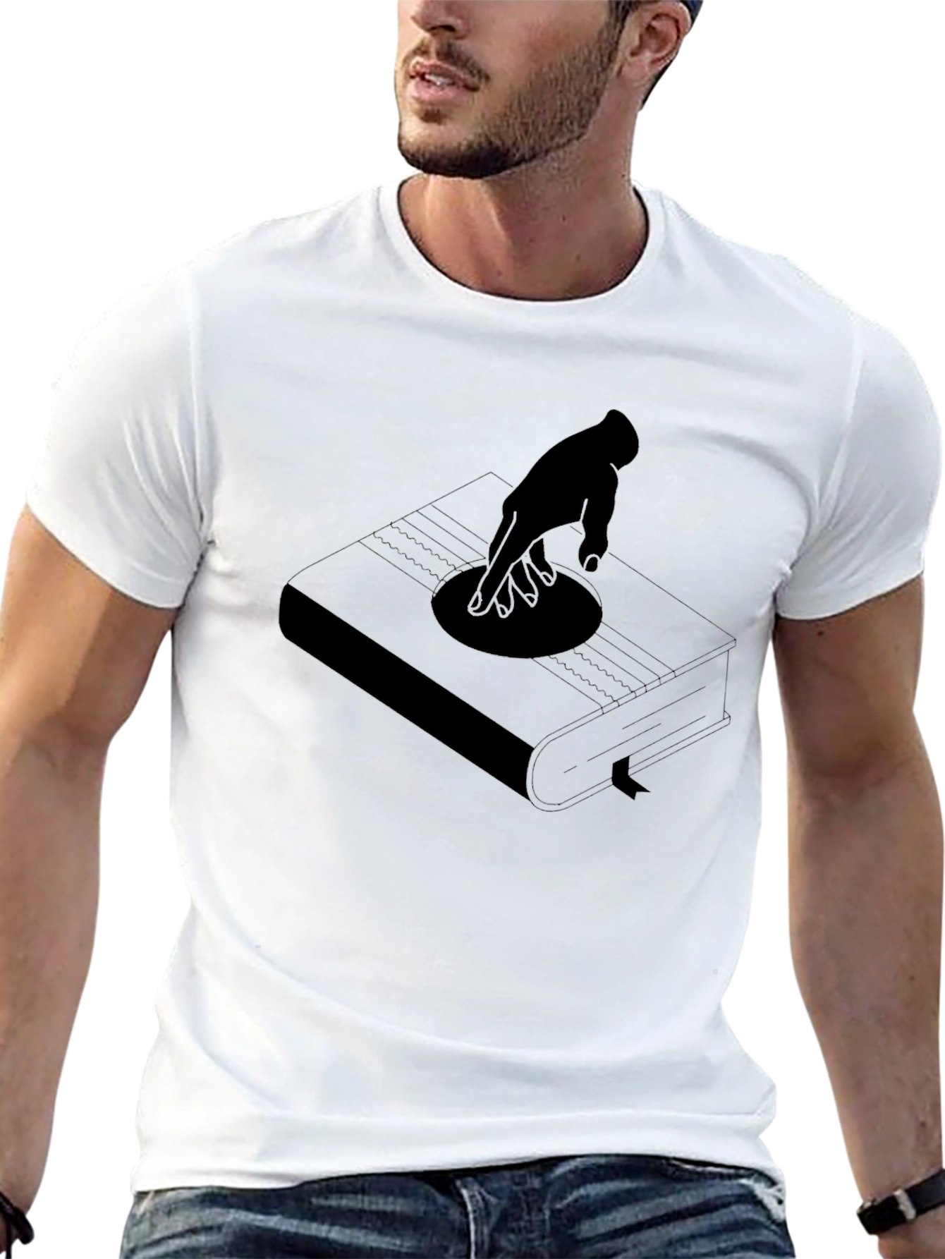 Bookish Beats Black T-Shirt