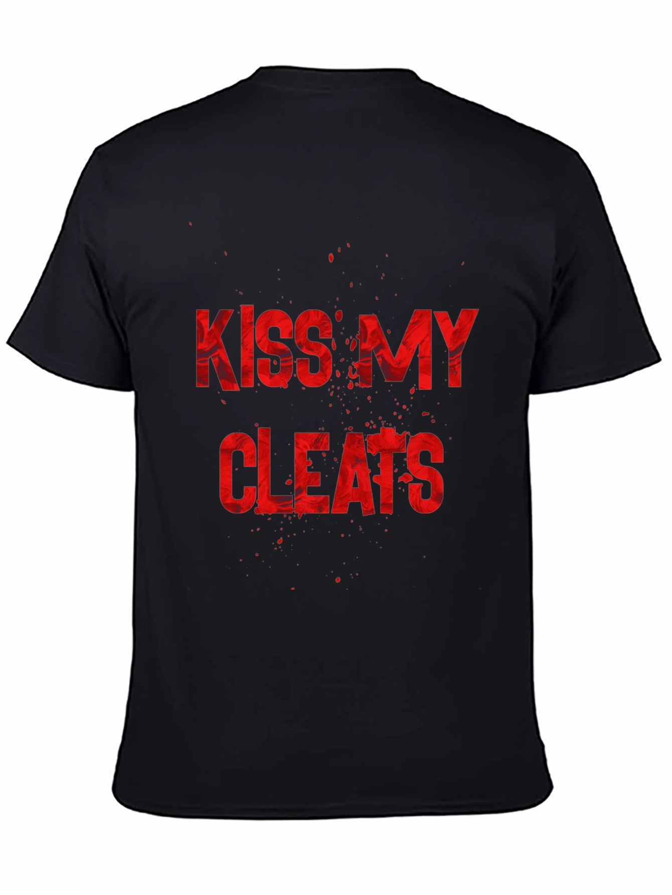 Kiss My Cleats Graphic T-Shirt - Black