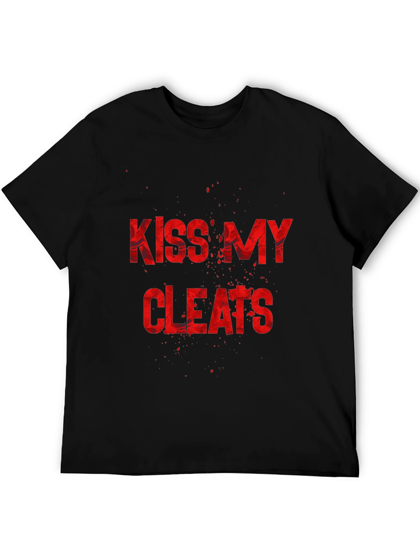 Kiss My Cleats Graphic T-Shirt - Black