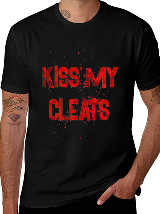 Kiss My Cleats Graphic T-Shirt - Black