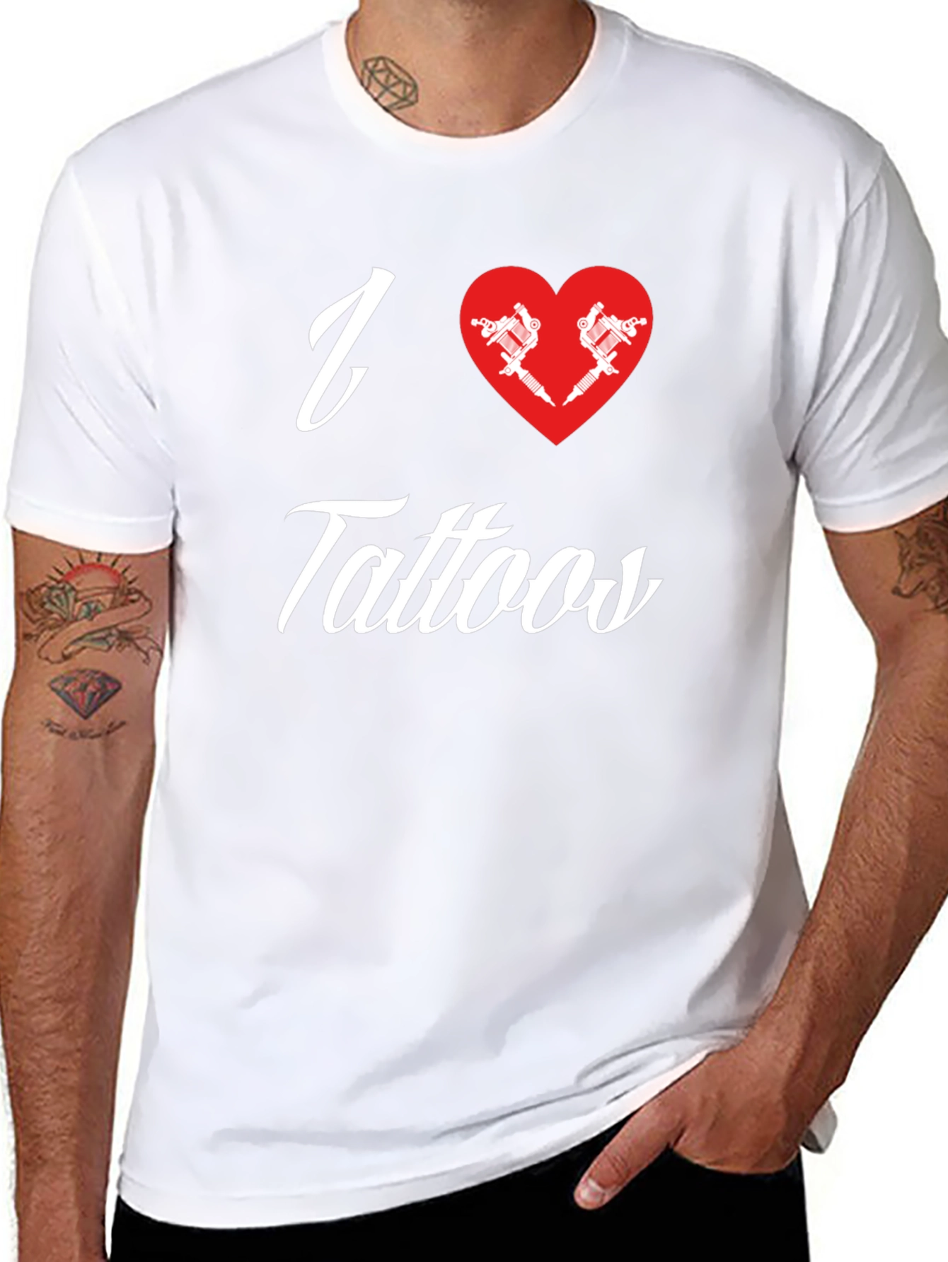 I Love Tattoos Graphic Tee
