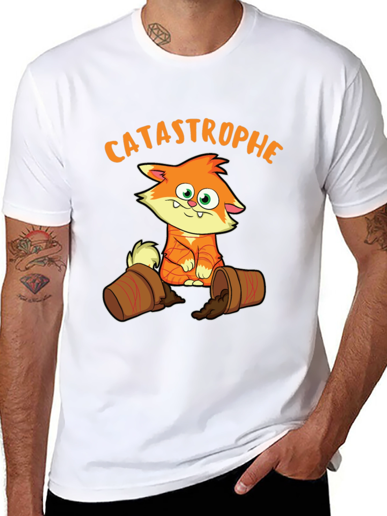 Catastrophe Cat T-Shirt - Mischief Maker Tee