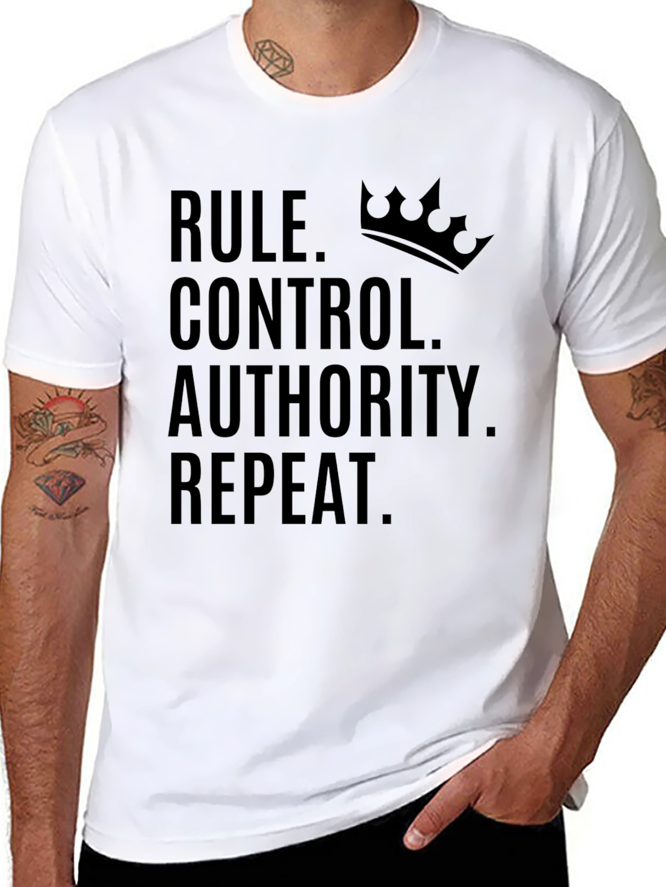 Rule Control Authority Repeat T-Shirt