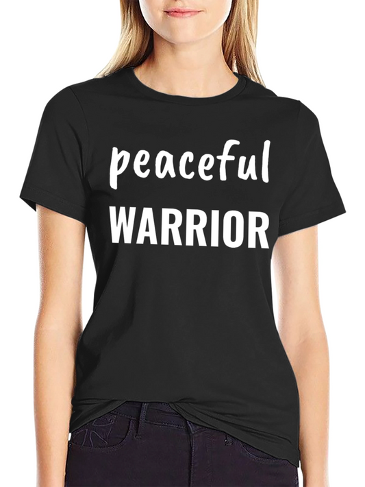 Peaceful Warrior Black T-Shirt