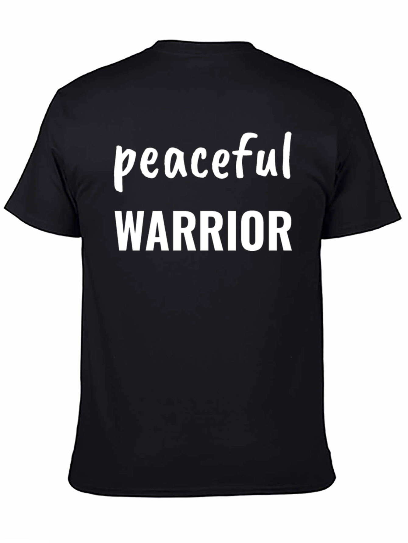 Peaceful Warrior Black T-Shirt