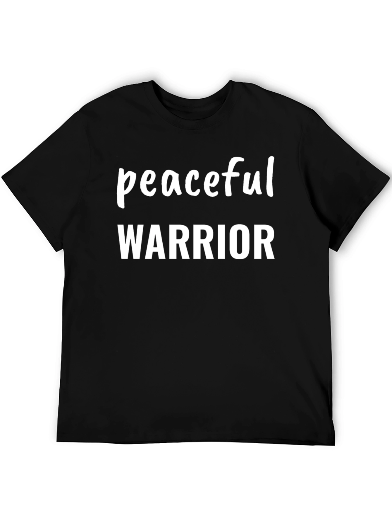 Peaceful Warrior Black T-Shirt