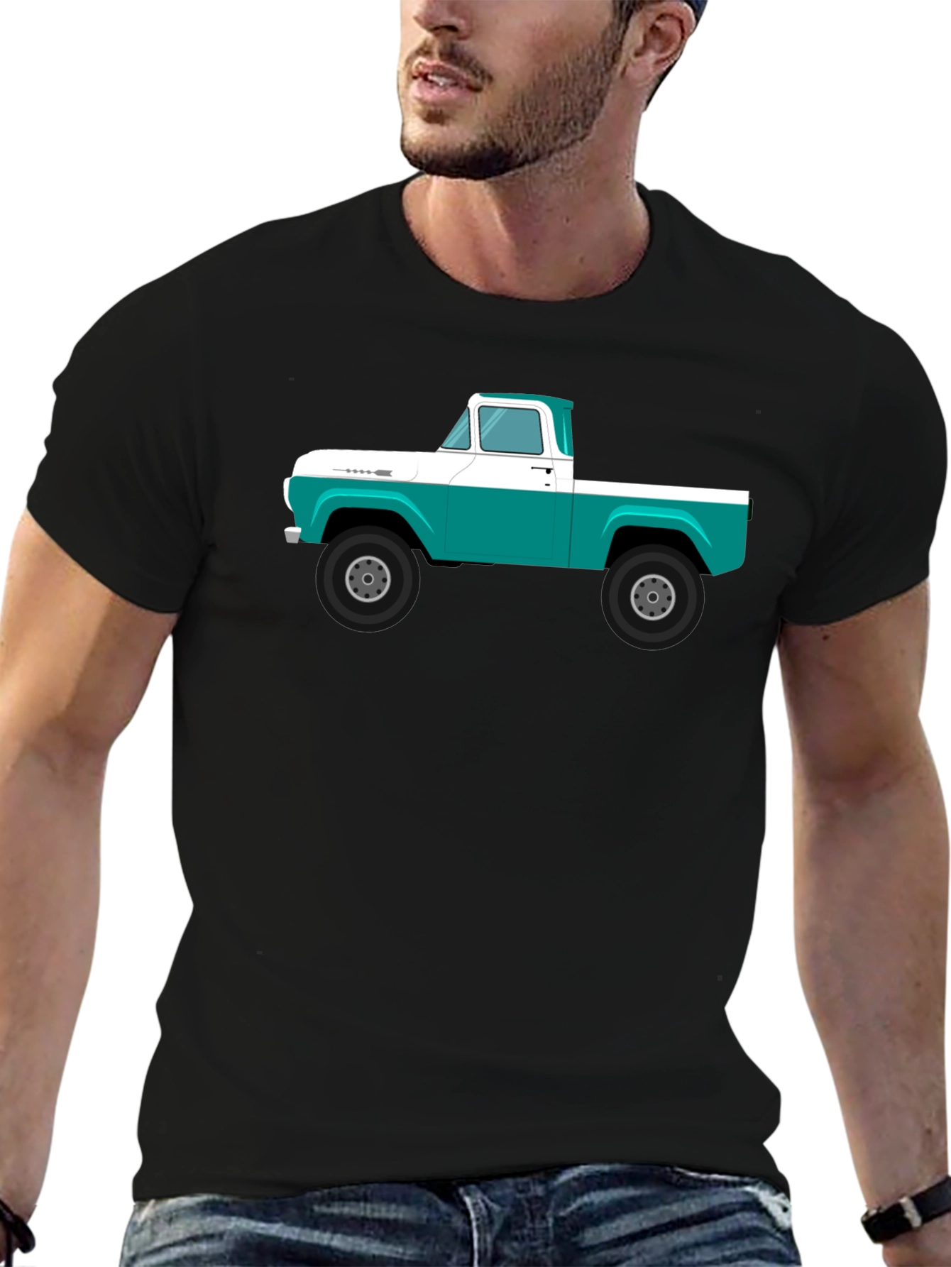 Classic Truck Graphic Tee - Retro Automotive Style