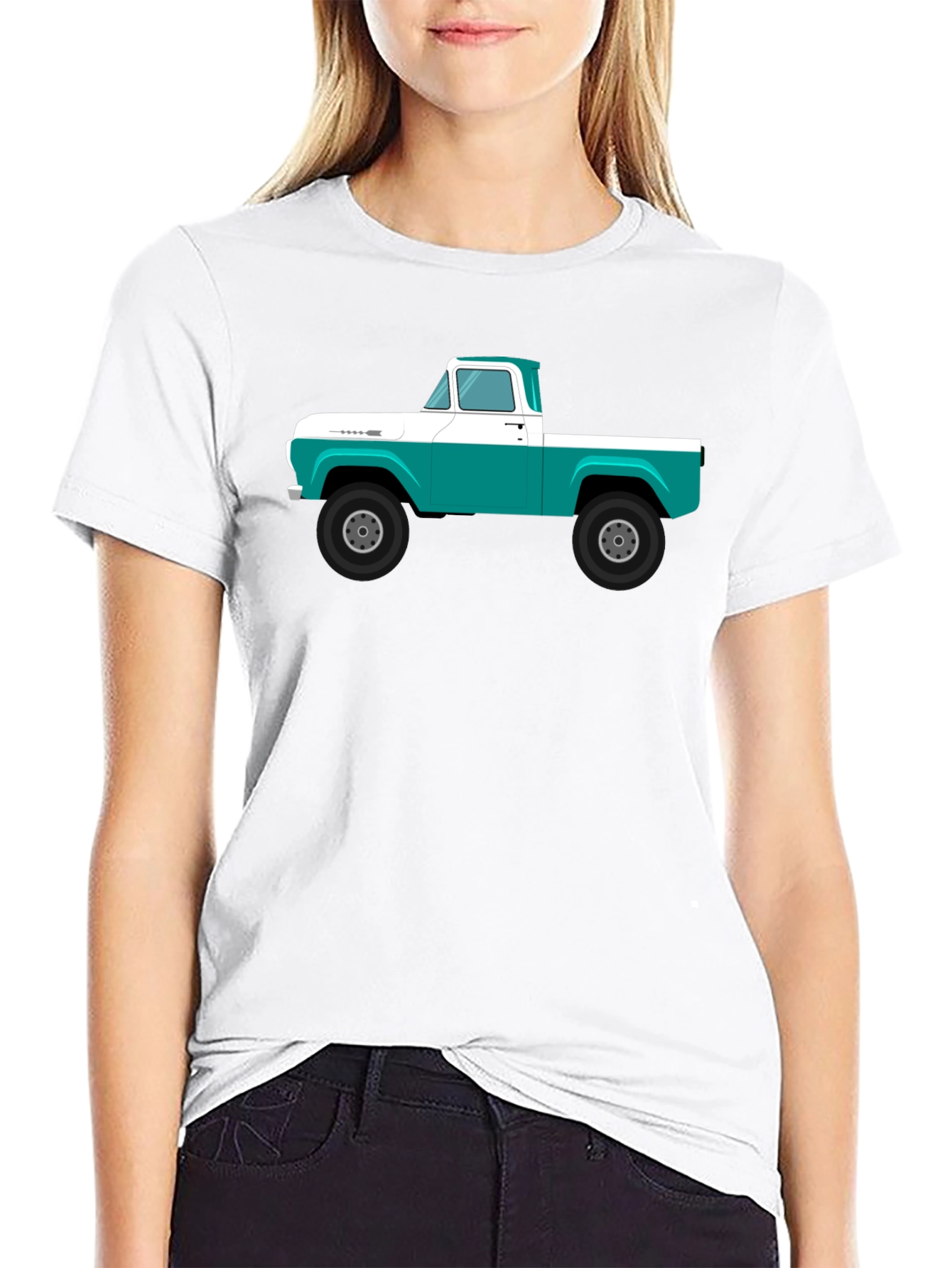 Classic Truck Graphic Tee - Retro Automotive Style