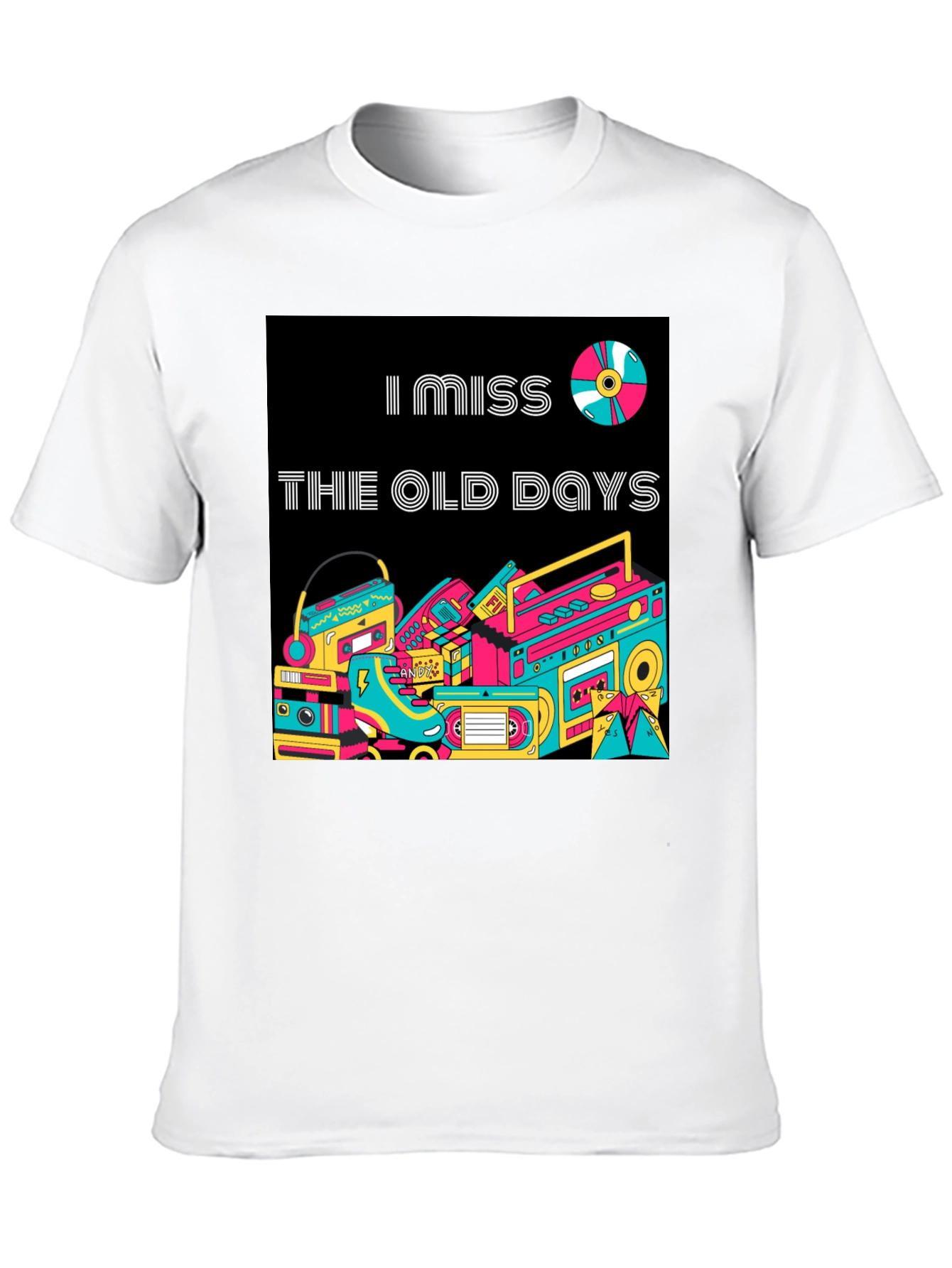 Retro I Miss The Old Days Graphic T-Shirt