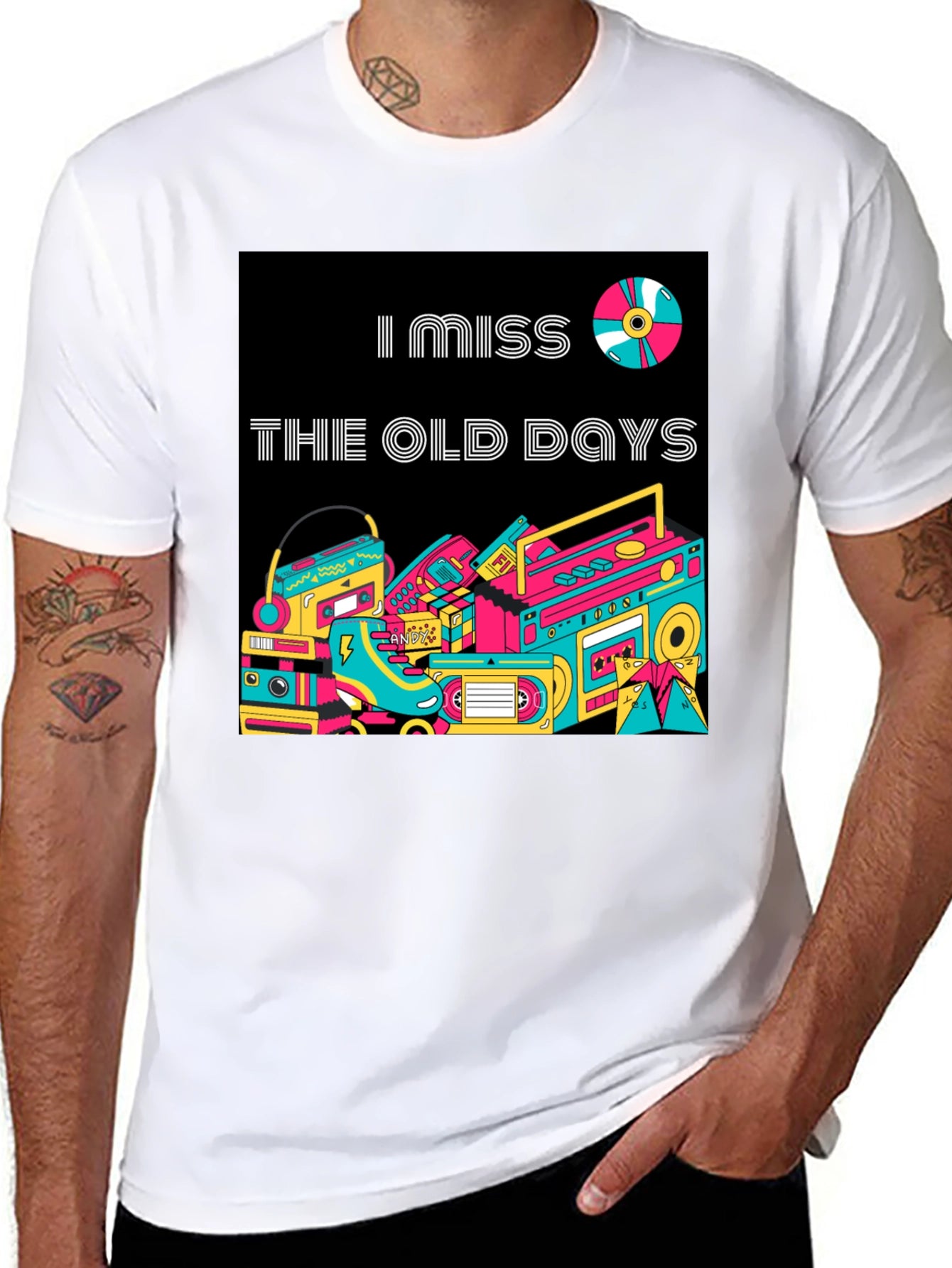 Retro I Miss The Old Days Graphic T-Shirt