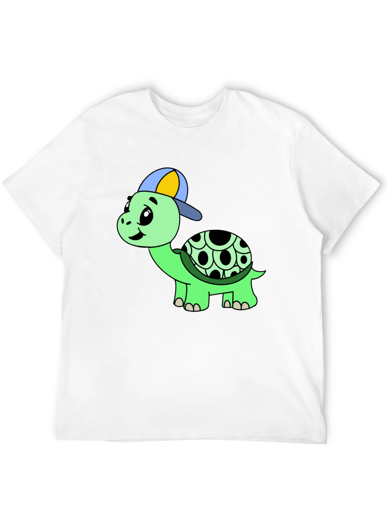 Cool Turtle Graphic Tee - Black Cotton Shirt