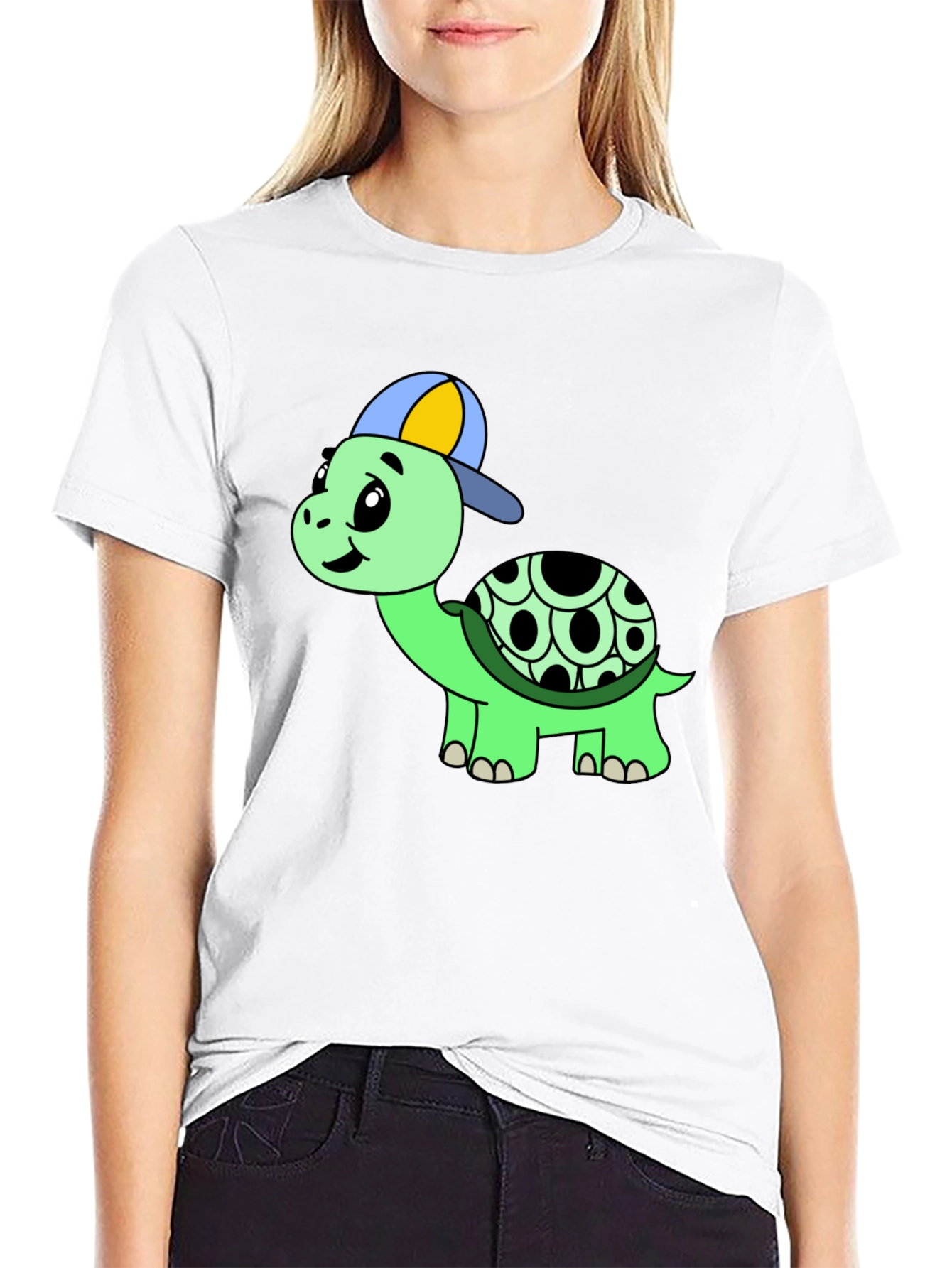 Cool Turtle Graphic Tee - Black Cotton Shirt