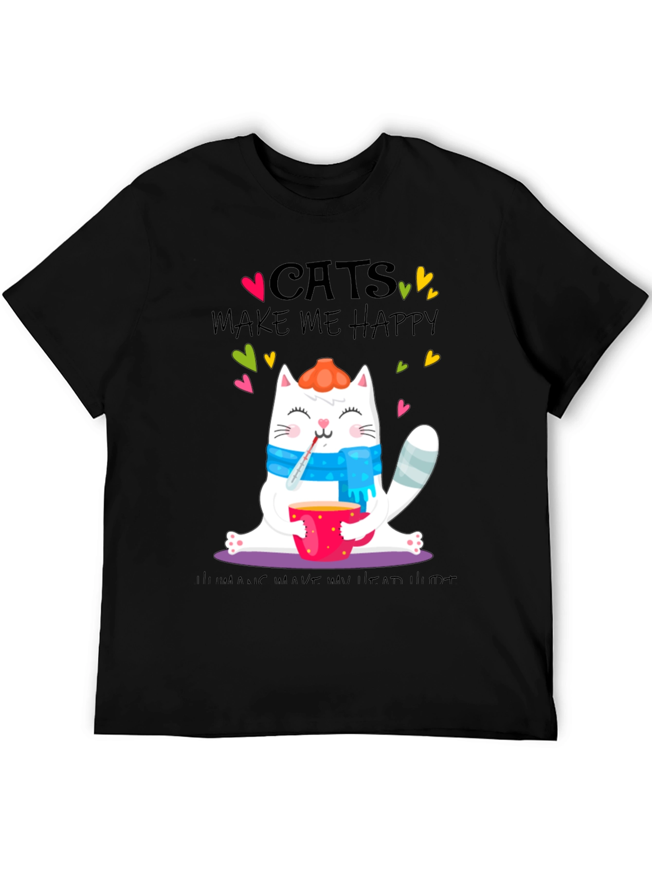 Cats Make Me Happy T-Shirt