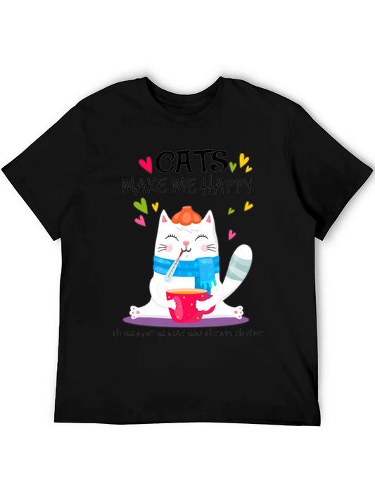 Cats Make Me Happy T-Shirt
