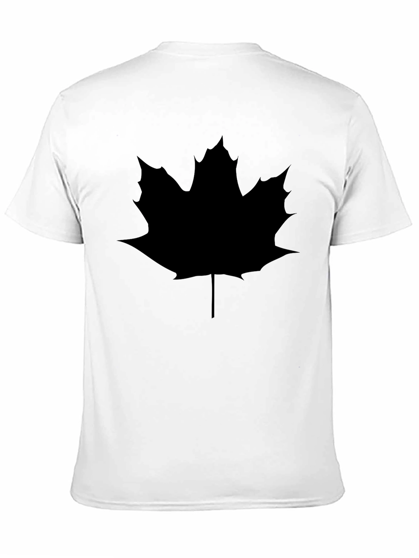 Maple Leaf Graphic Tee - Casual Black Shirt