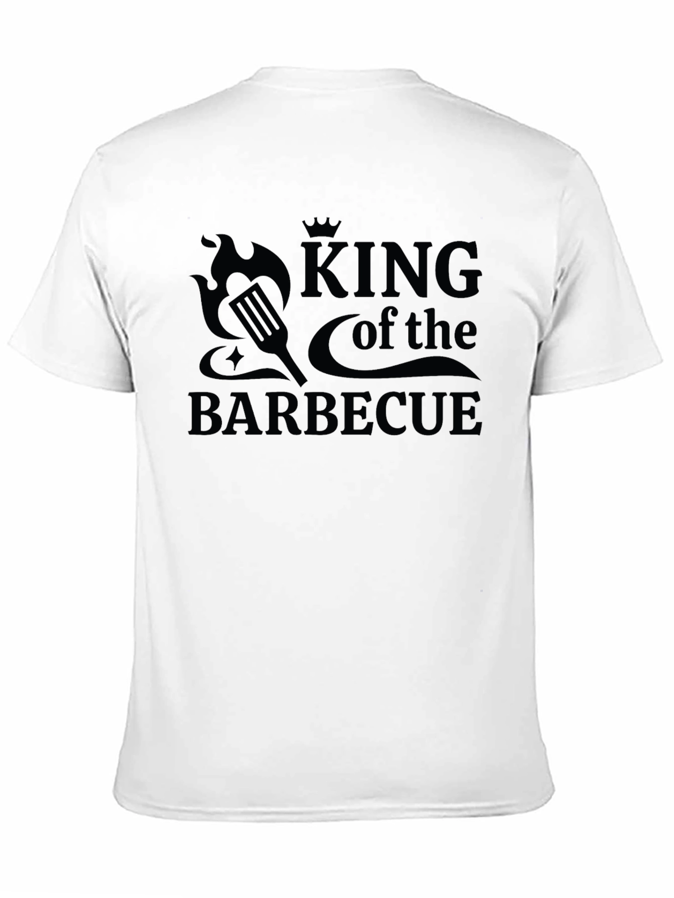 King of the Barbecue Black Graphic T-Shirt