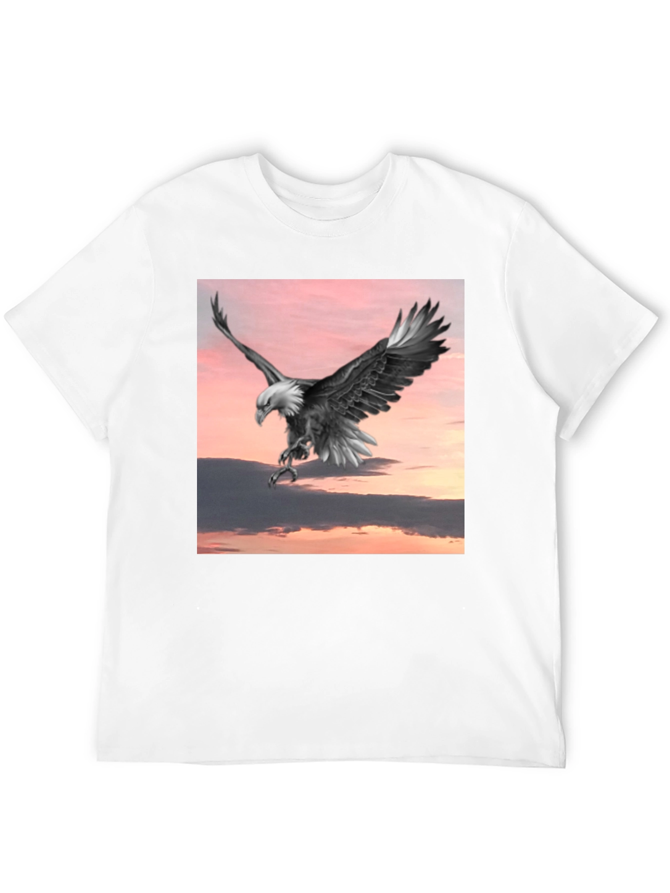Bald Eagle Graphic Tee - Mens Black T-Shirt