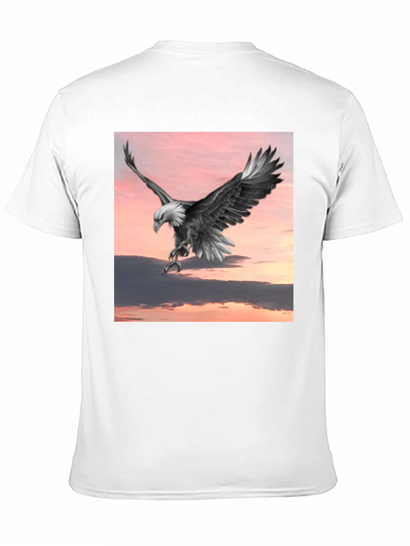 Bald Eagle Graphic Tee - Mens Black T-Shirt