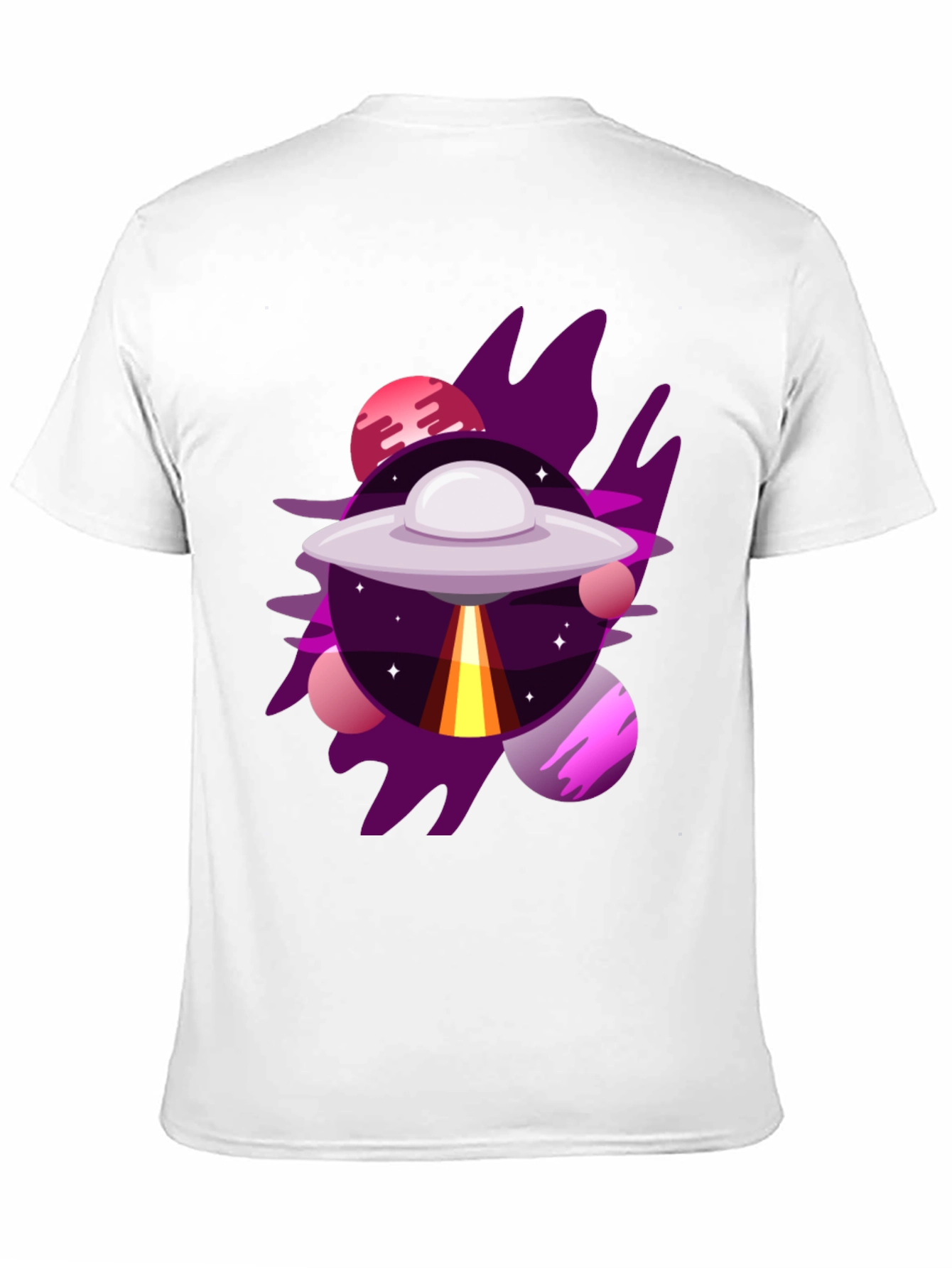 Cosmic UFO Graphic Tee - Galaxy Adventure Shirt