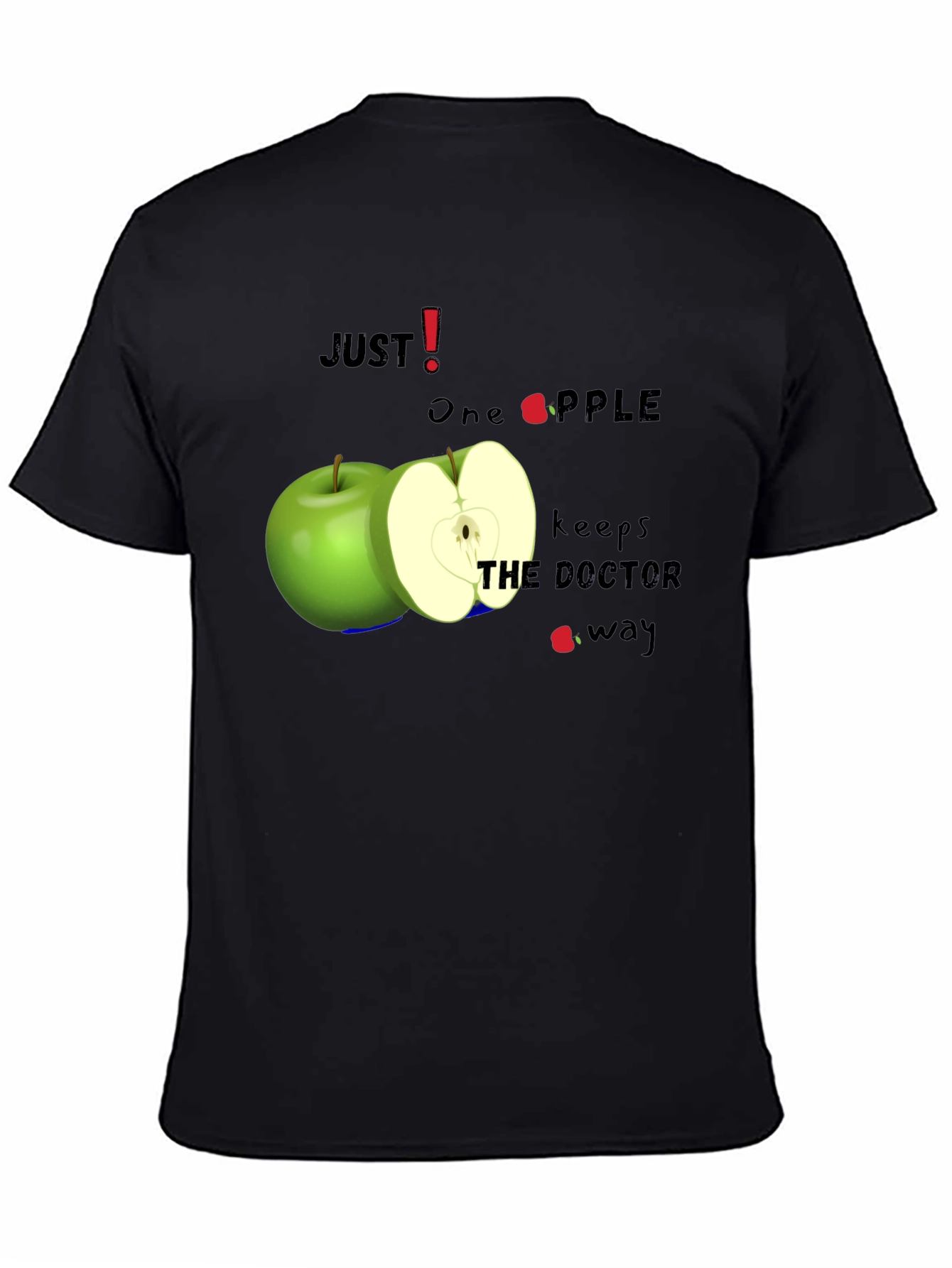 Funny Apple a Day T-Shirt - Doctor Repellent