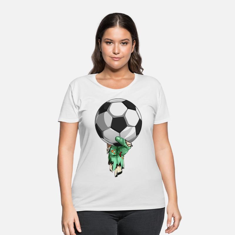Zombie Rock Hand Holding Soccer Ball Halloween