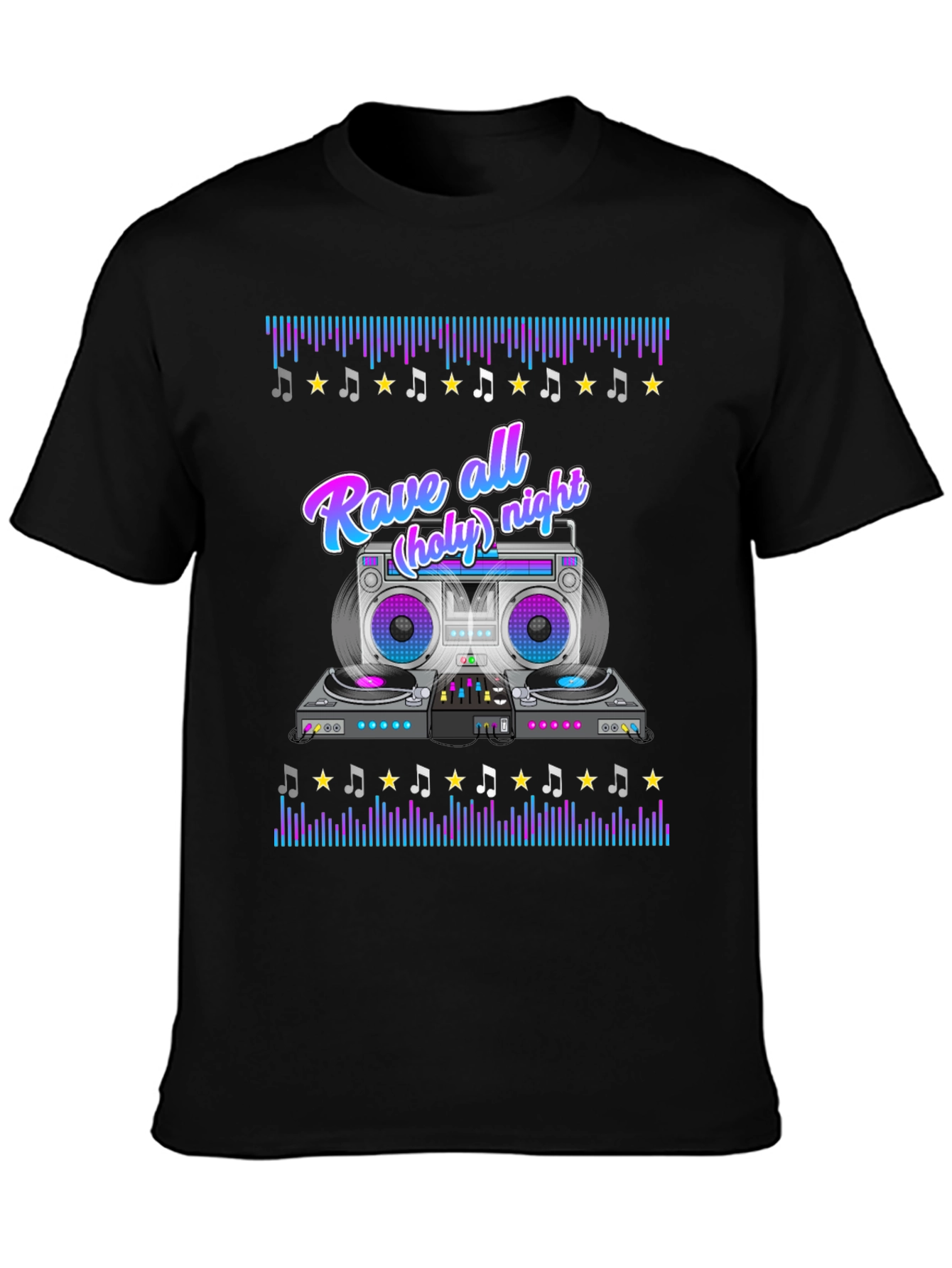 Rave All Night Graphic T-Shirt