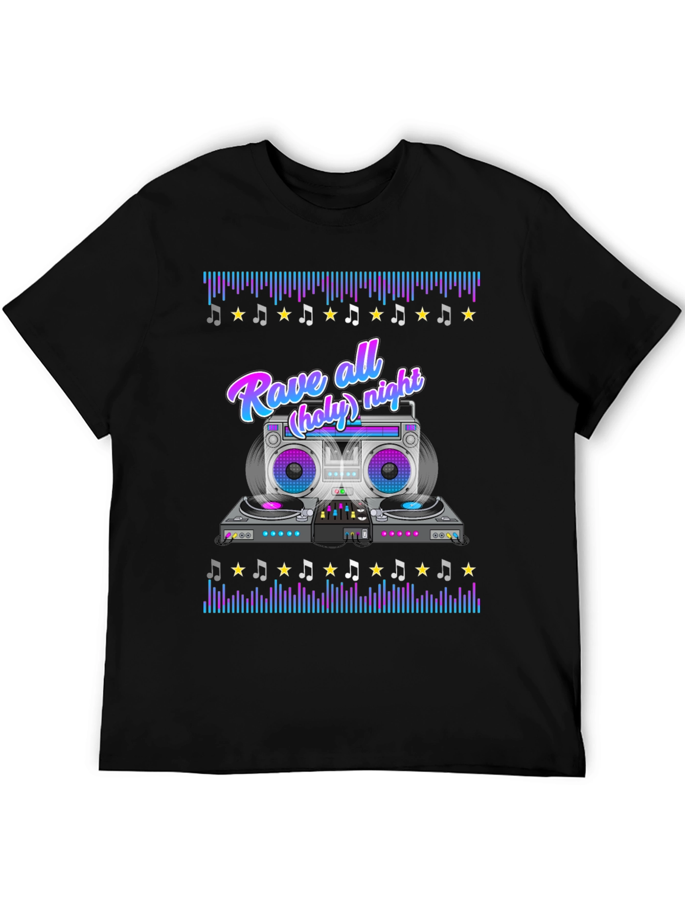 Rave All Night Graphic T-Shirt