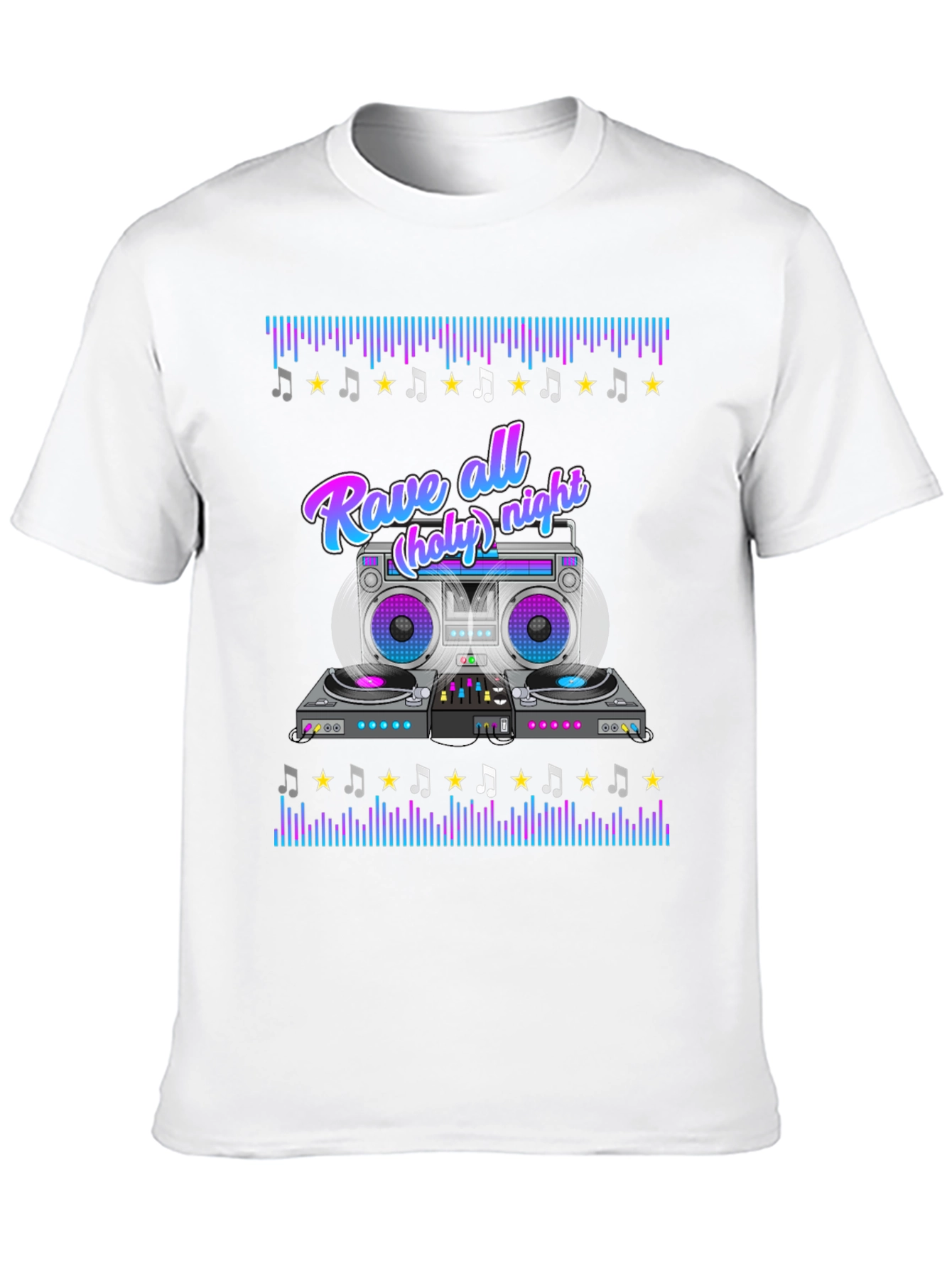 Rave All Night Graphic T-Shirt
