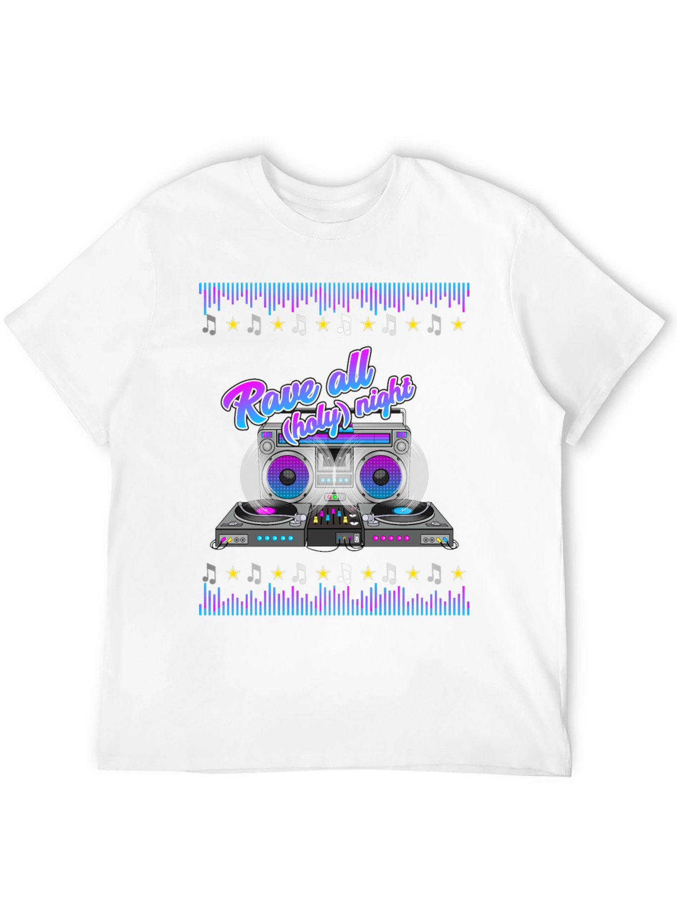 Rave All Night Graphic T-Shirt