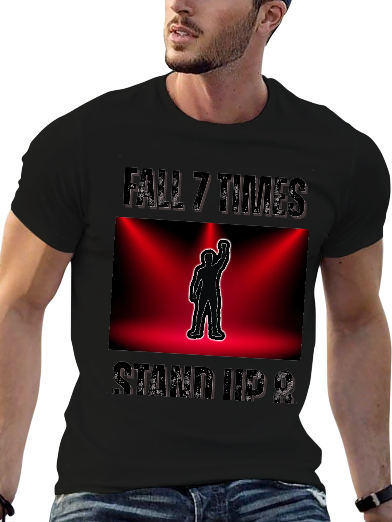 Fall 7 Times Stand Up 8 Motivational T-Shirt
