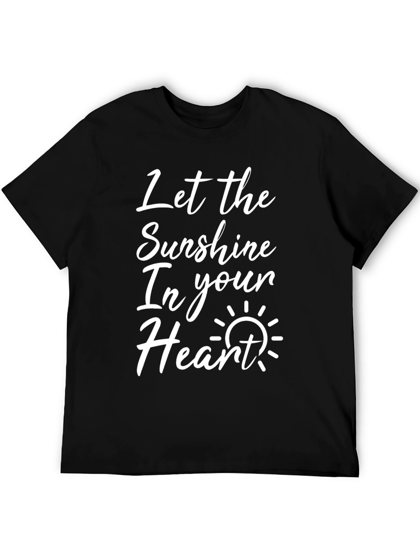 Sunshine Heart T-Shirt - Black Graphic Tee
