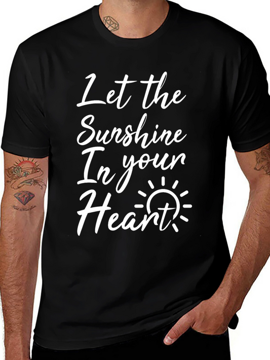 Sunshine Heart T-Shirt - Black Graphic Tee