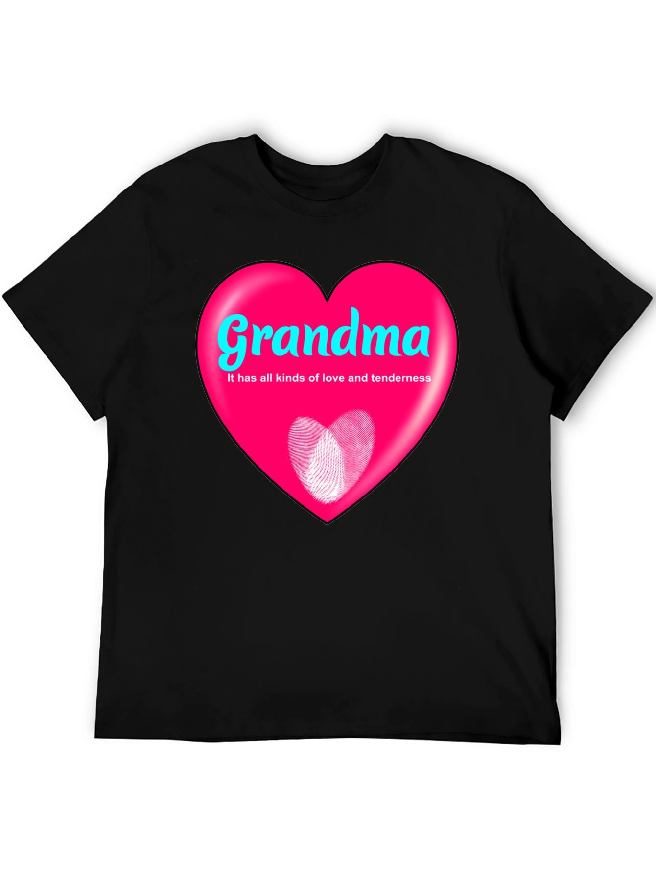 Grandma Heart Graphic T-Shirt - Love and Tenderness
