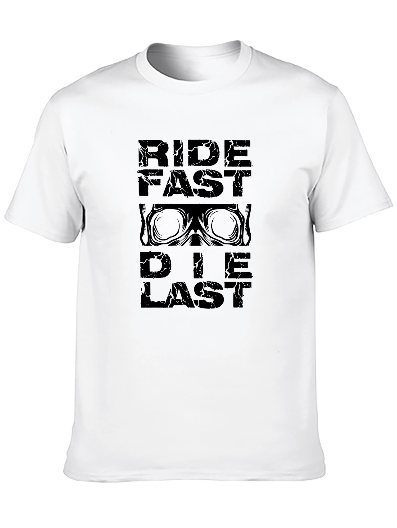 Ride Fast Die Last Black Graphic Tee